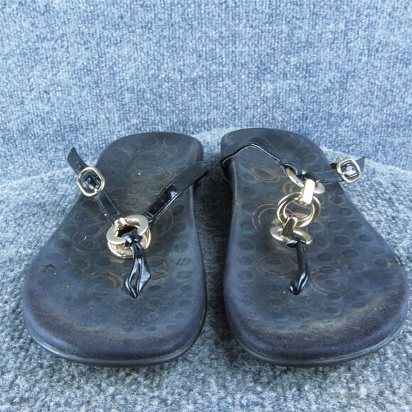 Orthaheel‎ Women Flip Flop Sandal Shoes Size 10 Medium Black Synthetic - Picture 3 of 10